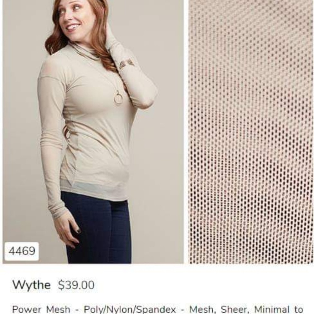 Nwt piphany wyeth sheer beige color size small